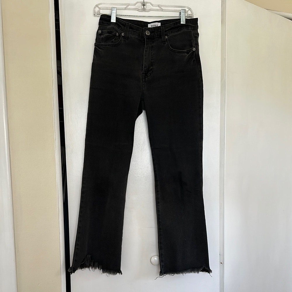 Women's pistola wide leg Black Jeans
